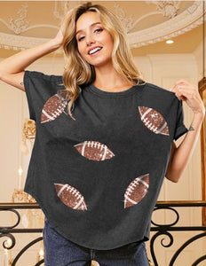 Sequin Football Top