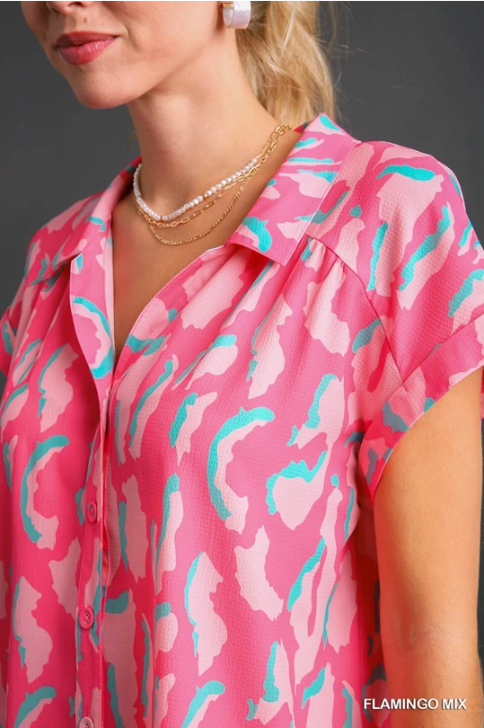 Flamingo Mix Top