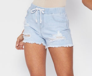 Jogger Denim Shorts